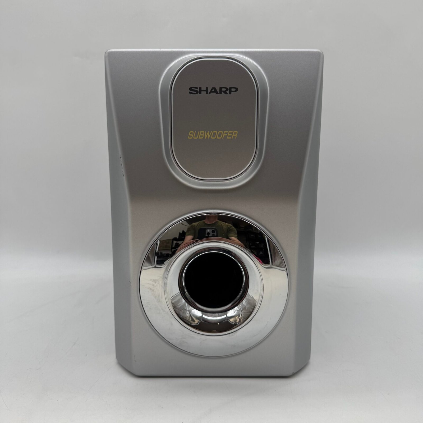 IMG_4966 Sharp CP-MP60SW Passive Subwoofer Speaker 45W 6 Ohm Silver Tested Working - Image 1