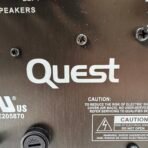 Vintage Quest Powered Subwoofer Speaker Gray For Parts Power On - Image 9