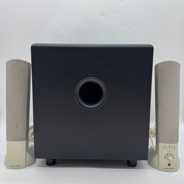 Harman Kardon HK595 2.1 Computer Speaker System Subwoofer Set Tested Working