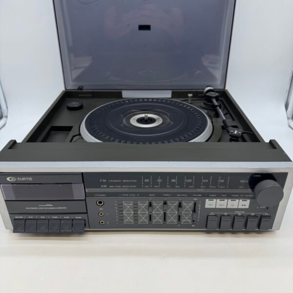 Vintage Curtis MS8500 Stereo  System  Turntable Radio Works ,Cassette No/ Tested