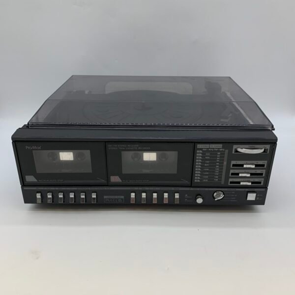 Vintage ProMax PST-2622 Stereo Turntable Cassette Recorder Powers On FOR PARTS