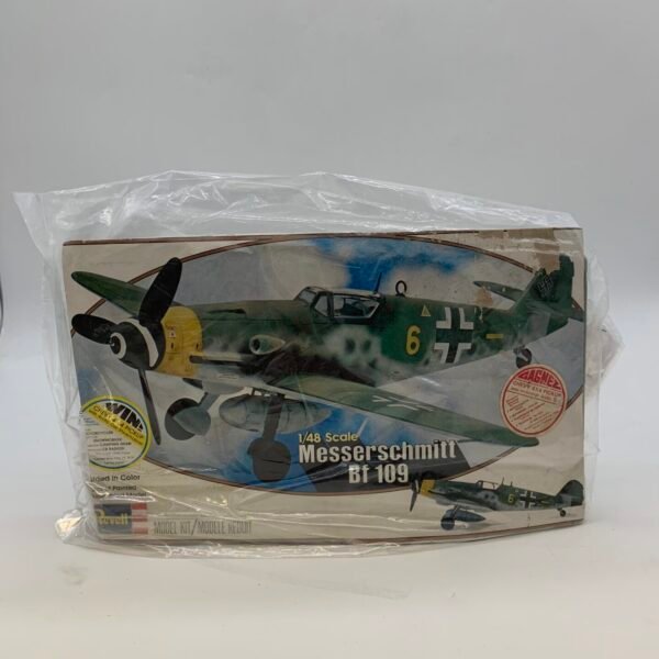Vintage Revell Messerschmitt Bf 109 Model Kit 1/48 Scale Open Box 1979