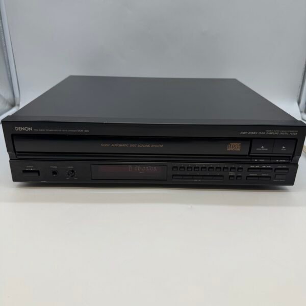 Denon DCM-420 5 Disc CD Changer Player For Parts Repair Japan, Powers On