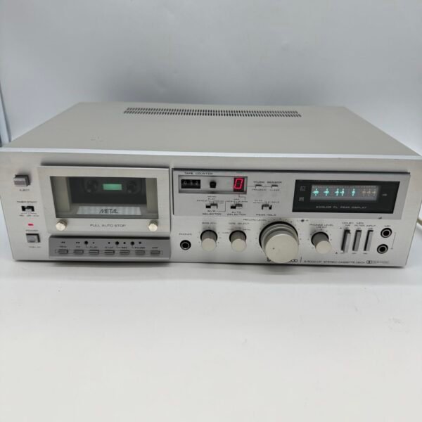 Vintage Sherwood S-5000 CP Stereo Cassette Deck For Parts Powers On