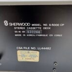 Vintage Sherwood S-5000 CP Stereo Cassette Deck For Parts Powers On - Image 8