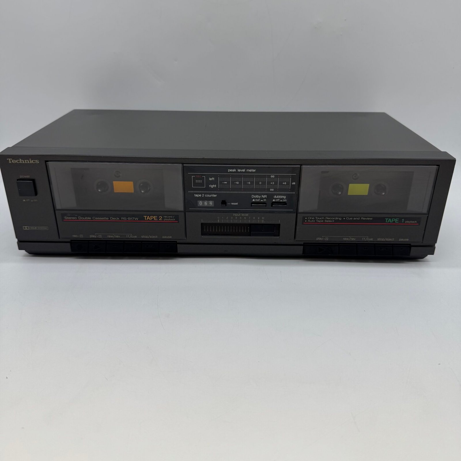 IMG_5268 Technics RS-B17W Stereo Double Cassette Deck Tested Working Japan - Image 1