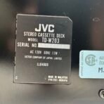 JVC TD-W203 Stereo Double Cassette Deck Dolby B/C NR Tested Working - Image 8