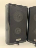 Vintage DiVinci Bookshelf Speakers Pair Black Home Audio Stereo Speakers - Image 3