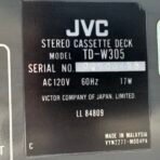 JVC TD-W305 Stereo Double Cassette Deck Auto Reverse Dolby HX Pro Tested Working - Image 7