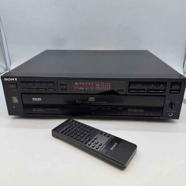 Sony CDP-C515 5 Disc CD Changer Player Remote Tested Working Made In Japan