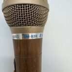 Vintage Hanstar DM-839 Dynamic Microphone 500 Ohm Wood Grain Wired Mic - Image 5