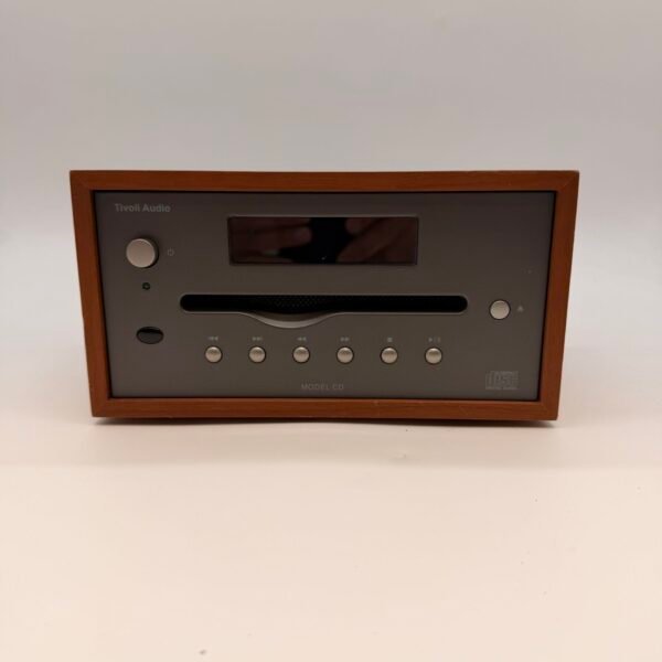 Tivoli Audio Model CD Walnut Wood Slot Loading CD Player Tested Works Great