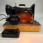 Vintage 1950s Singer 99K Portable Electric Sewing Machine Foot Pedal Case