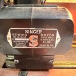 Vintage 1950s Singer 99K Portable Electric Sewing Machine Foot Pedal Case - Image 3