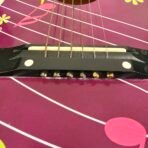 Nova 3301GC 1/2 Size Kids Acoustic Guitar Purple Floral Music Notes - Image 8