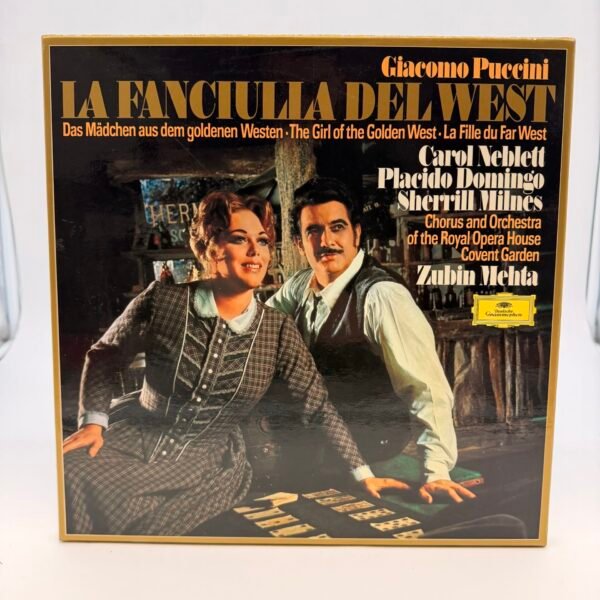 Puccini La Fanciulla del West 3LP Record Set 1978 Deutsche Grammophon Opera/NM