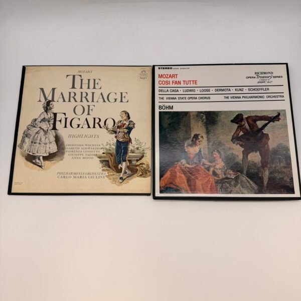 Vintage Mozart Opera Vinyl Record Lot Marriage Of Figaro Cosi Fan Tutte LPs