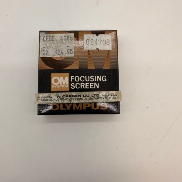Olympus OM System 1-8 Focusing Screen NOS New In Box Genuine OM Accessory