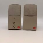 JBL IS-1 Powered Multimedia Computer Speakers Pair Bass Control USA Made