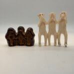 Vintage Three Wise Monkeys Figurines See No Evil Hear No Evil Speak No Evil - Image 4