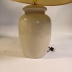 Vintage 1980 Floral Ceramic Table Lamp Leviton Socket Pleated Shade 24” - Image 3