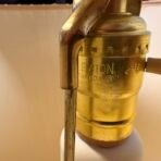 Vintage 1980 Floral Ceramic Table Lamp Leviton Socket Pleated Shade 24” - Image 4