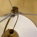 Vintage 1980 Floral Ceramic Table Lamp Leviton Socket Pleated Shade 24” - Image 8