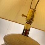 Vintage 1980 Floral Ceramic Table Lamp Leviton Socket Pleated Shade 24” - Image 9