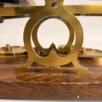 Antique 1890s Sampson Mordan London Brass Postal Letter Scale Weights Oak - Image 7