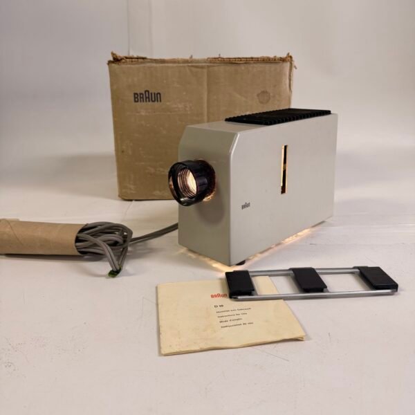 Vintage Braun D10 Slide Projector West Germany Box Manual Tray Tested Works