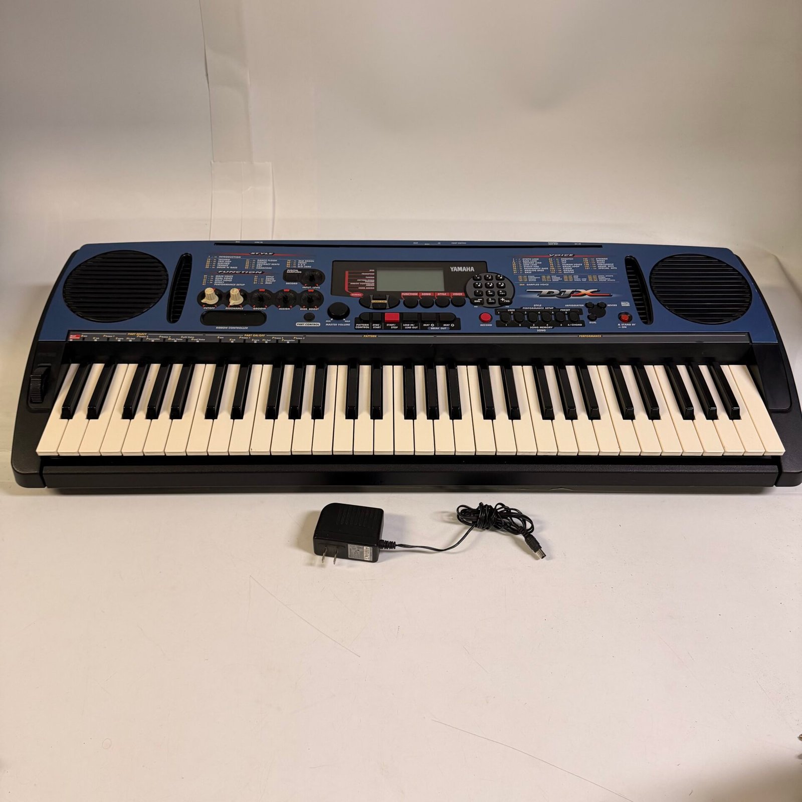 IMG_4894 Yamaha DJX PSR-D1 61-Key Electronic Keyboard Synthesizer w/ Adapter Tested - Image 1