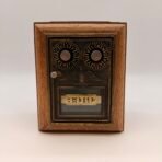 Vintage Post Office Lock Box Coin Bank Wood Limited Edition Mailbox