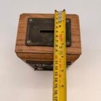 Vintage Post Office Lock Box Coin Bank Wood Limited Edition Mailbox - Image 10