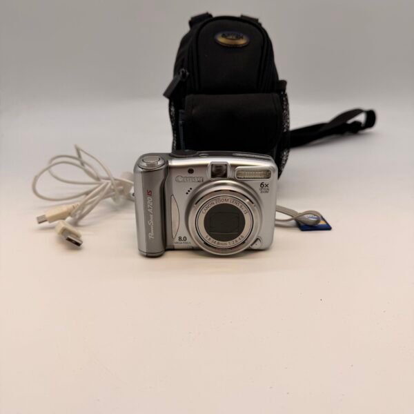 Canon PowerShot A720 IS 8MP Digital Camera 6x Zoom SD Card Case Tested