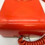 Vintage Northern Telecom Orange Rotary Dial Wall Phone Retro Telephone - Image 3