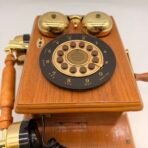 Vtg Classic Collector’s Edition 1927 Replica Country Wall Telephone RJ11 /1990s - Image 3