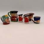 Vintage Character Toby Mug Jug Lot 6 Ceramic Mini Pitchers England Japan - Image 3