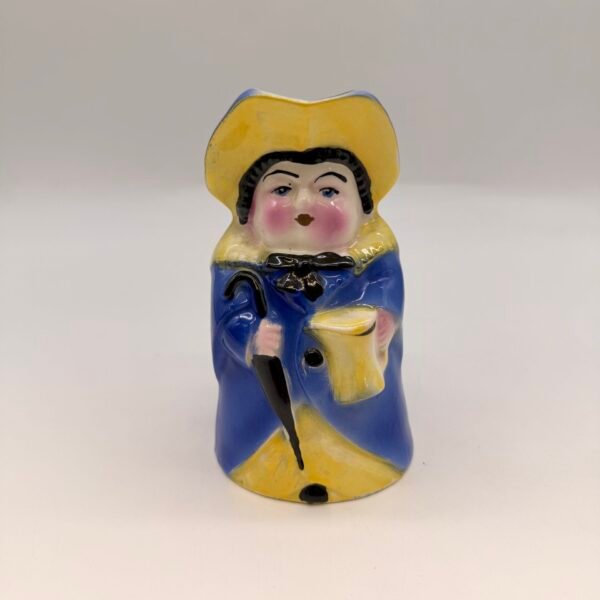 Vintage Longton Royal Art Pottery England Lady Toby Jug Character Pitcher 4”