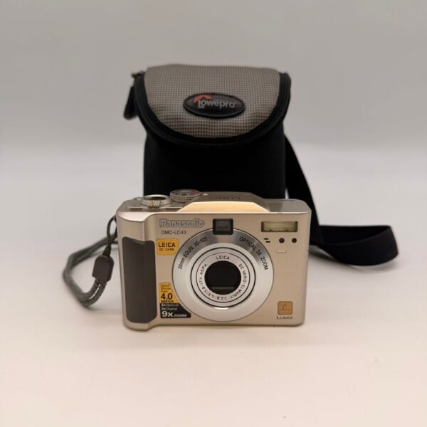 Panasonic Lumix DMC-LC43 4MP Digital Camera Leica Lens Tested w/ Lowepro Case