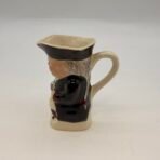 Vintage Wood Potters Burslem Toby Jug Character Pitcher England 3.5” w COA - Image 2