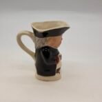 Vintage Wood Potters Burslem Toby Jug Character Pitcher England 3.5” w COA - Image 4