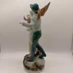 Vintage Royal Dux 10581 Fisherman Wife Child Porcelain Figurine Czech 18.5” - Image 3
