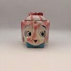 Very Rare Lefton ESD Japan Pink Elephant Cookie Jar #22242 Painted 1950s