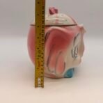 Very Rare Lefton ESD Japan Pink Elephant Cookie Jar #22242 Painted 1950s - Image 8