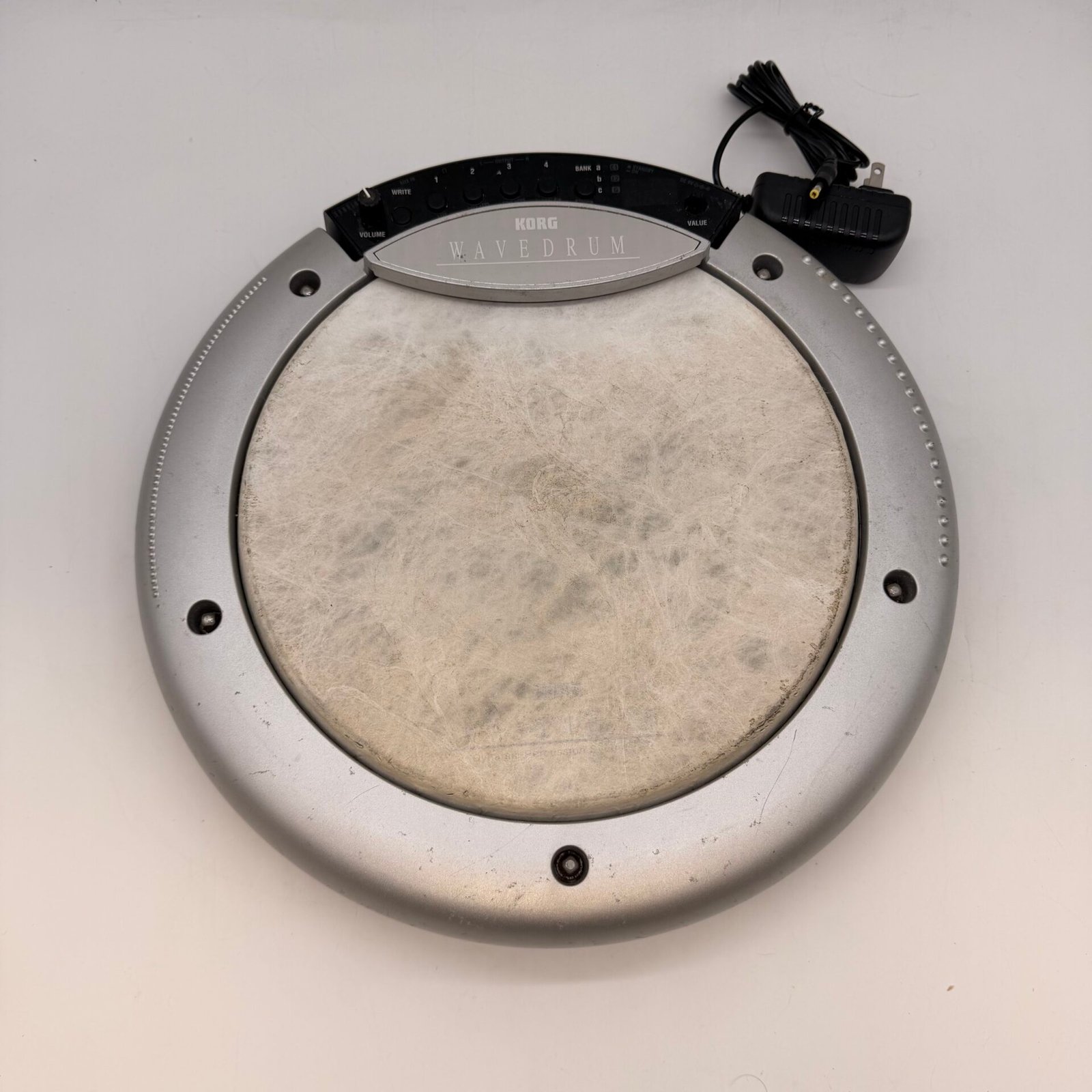 IMG_5347 Korg Wavedrum WD-X Electronic Percussion Drum Synth Pad Tested w/ Adapter - Image 1