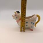 Vintage Pink Polka Dot Cow Creamer - Japan - 1960's - Image 7