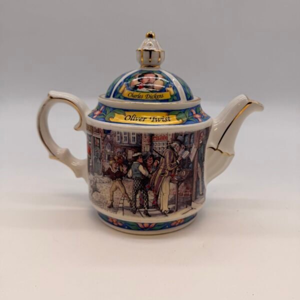 Vintage James Sadler Oliver Twist Charles Dickens Teapot Made In England