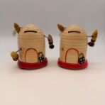 Vintage Billy Bee Honey Beehive Coin Banks Set of 2 Japan One Complete
