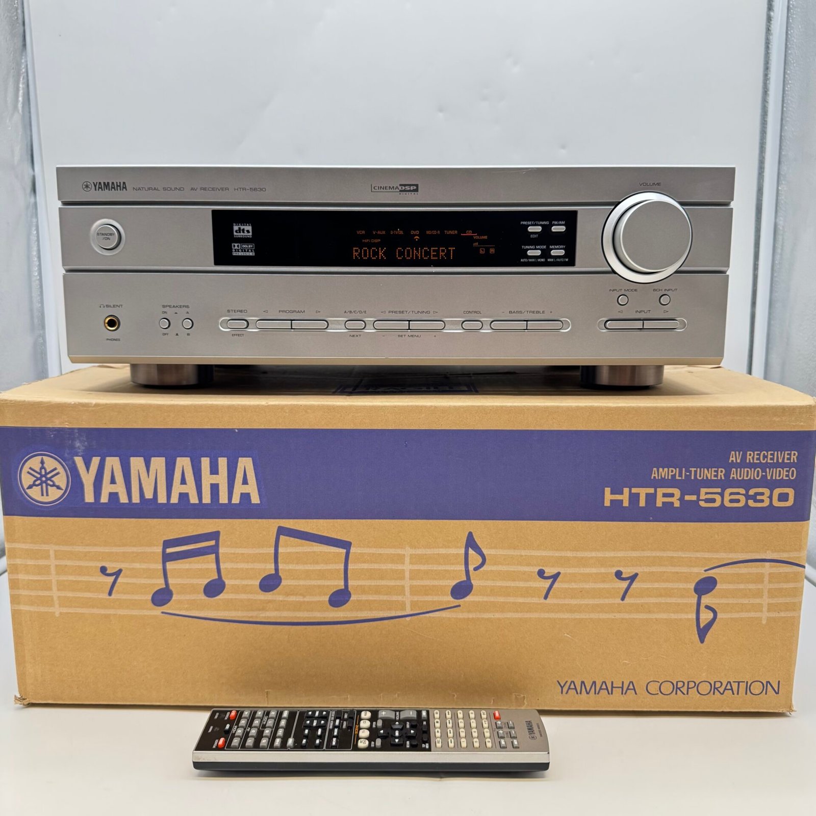 IMG_5490 Yamaha HTR-5630 Natural Sound AV Receiver Tested Working Bundle Remote & Box - Image 1
