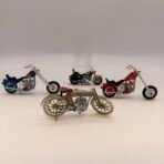 Lot 4 Vintage Harley-Davidson Diecast Motorcycles Chopper Touring Bike
